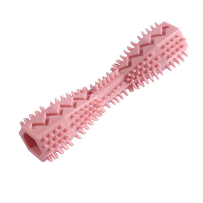 Dog Toothbrush Durable Dog Chew Toy Stick Soft Rubber