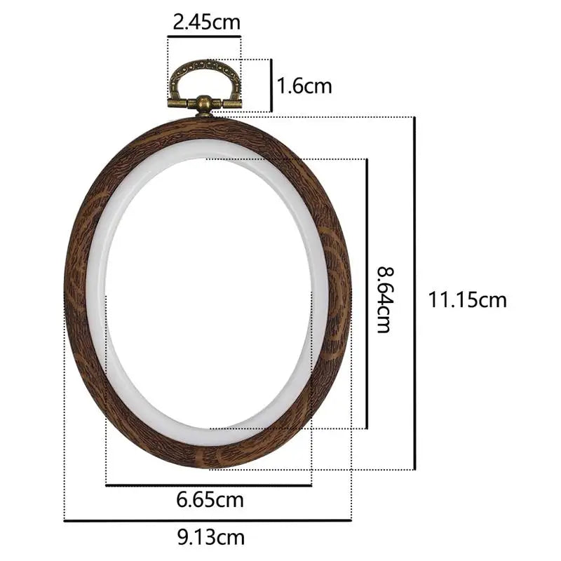 Sewing Tool Round Bamboo Embroidery Hoops Frame Set