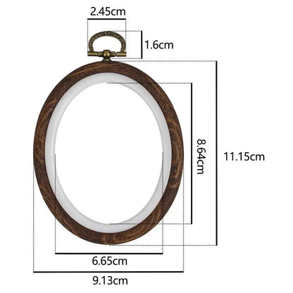 Sewing Tool Round Bamboo Embroidery Hoops Frame Set