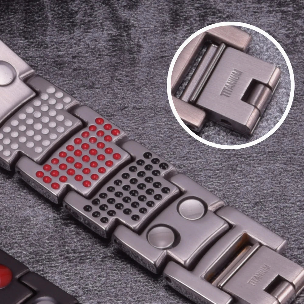 Magnetic Titanium Bracelet Men Health Energy Benefits