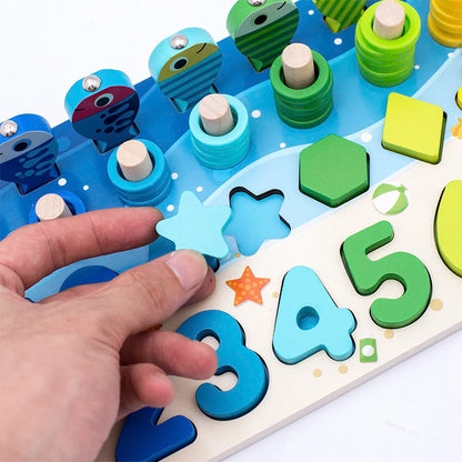 3D Preschool Children Educational Toys Wooden Montessori