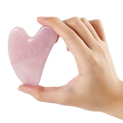 Rose Quartz Gua Sha For Face Massager Skin scraping GuaSha Lifting