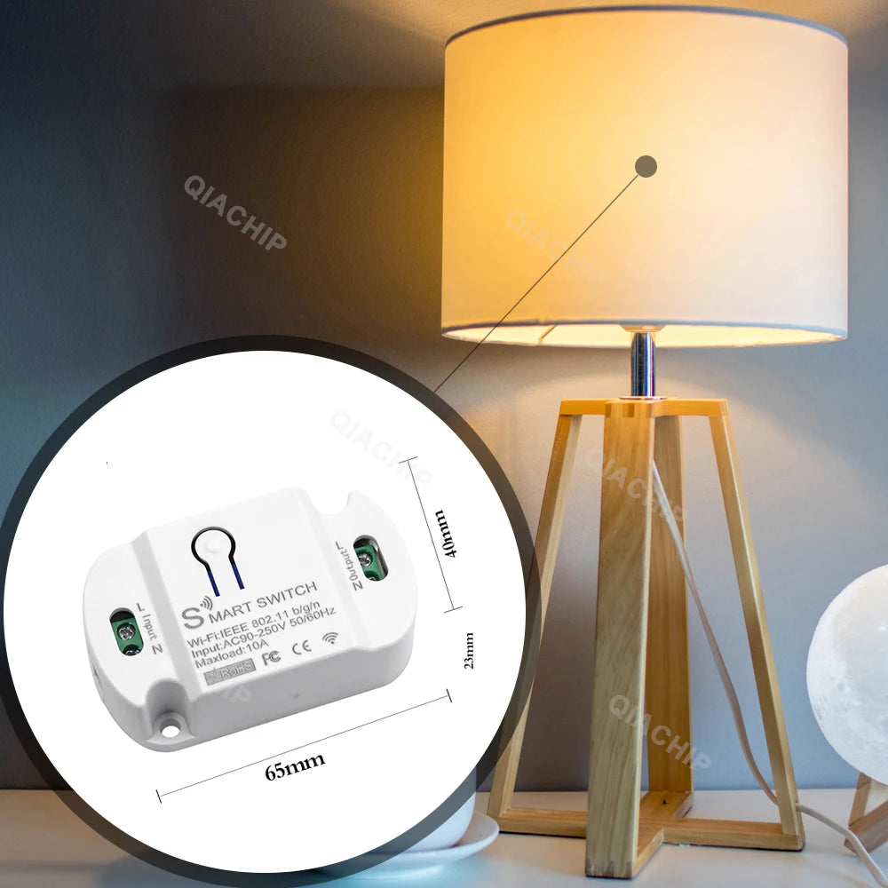 Tuya WiFi Smart Switch AC 220V 110V Wireless Controller