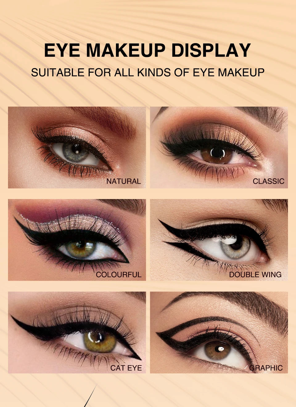 Eyeliner Stamp Black Liquid Eyeliner Pen Waterproof Fast Dry