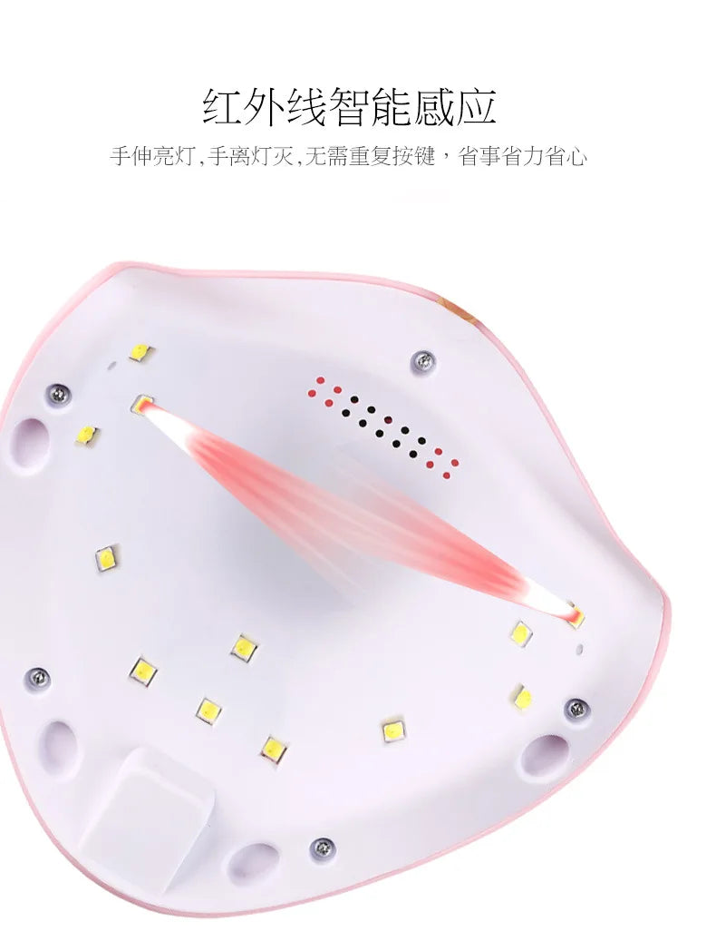 UV LED Nail Dryer Lamp USB Bowknot Ultraviolet Light