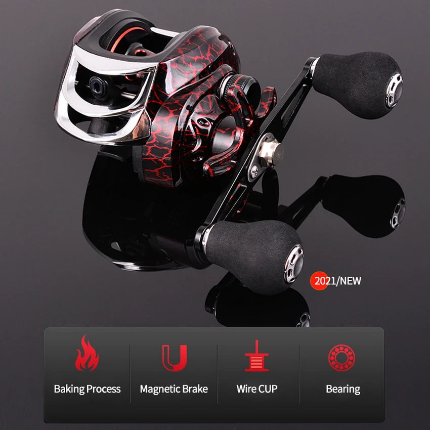 Fishing Baitcasting Reel All Metal Spool Fishing Reels