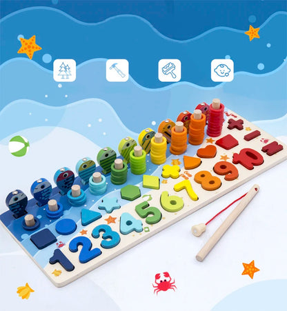 3D Preschool Children Educational Toys Wooden Montessori