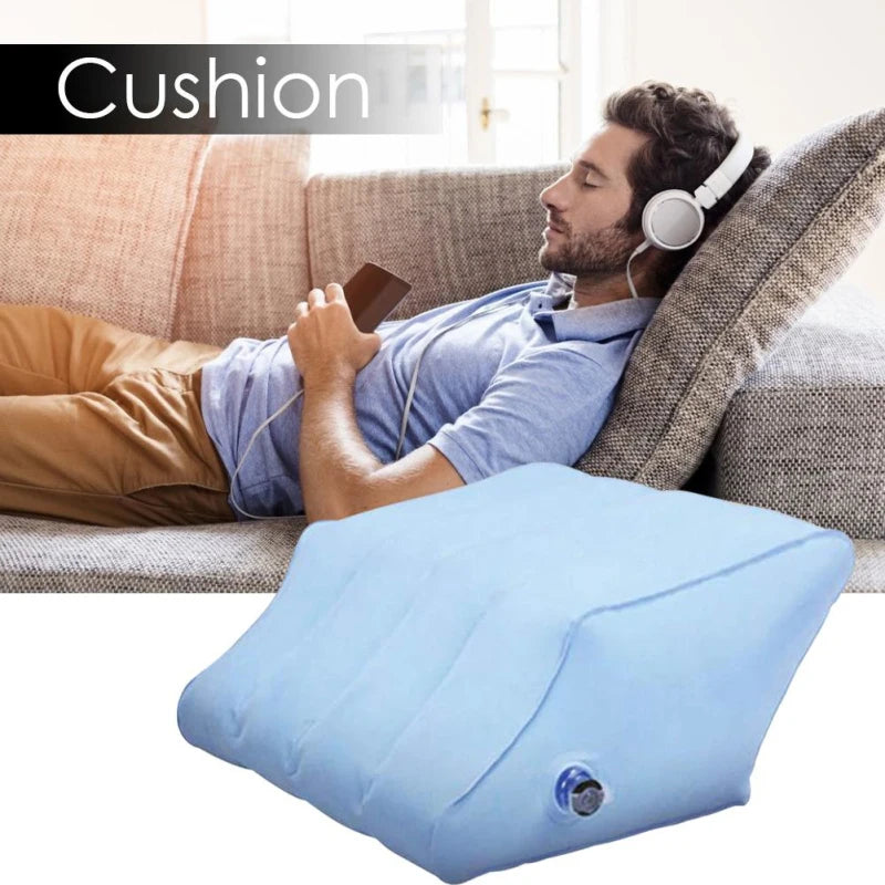 Inflatable Velvet Leg Pillow Plastic Camping Soft Inflatable