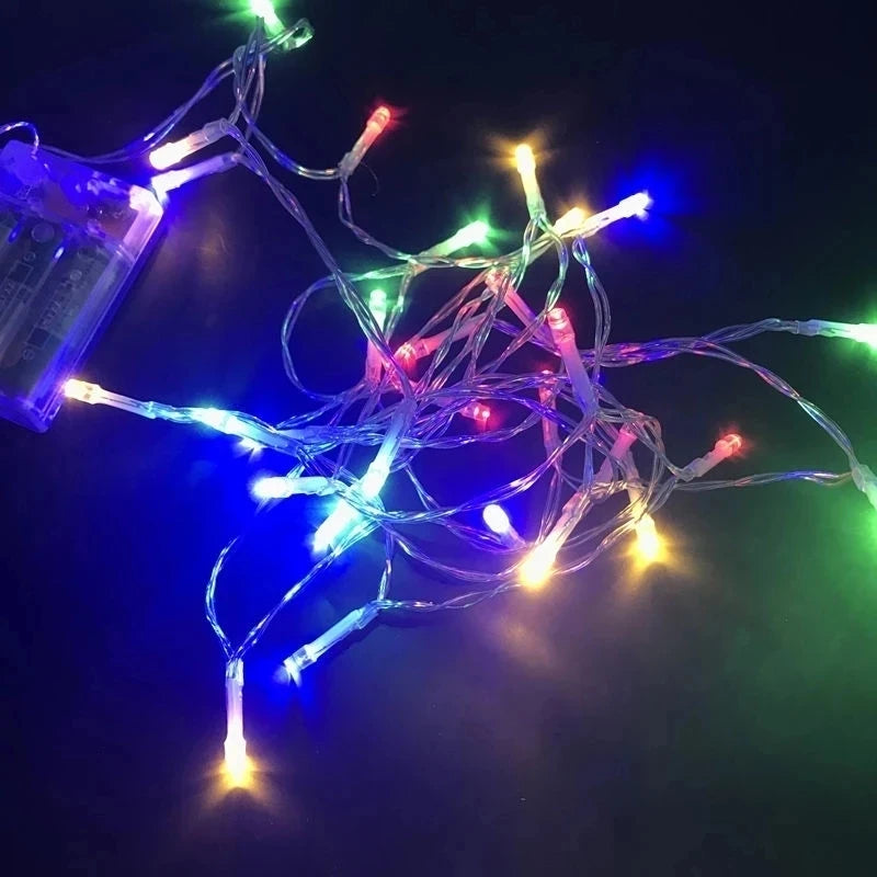 AA Battery Operated LED String Lights 10/20/40/80/160 for Xmas