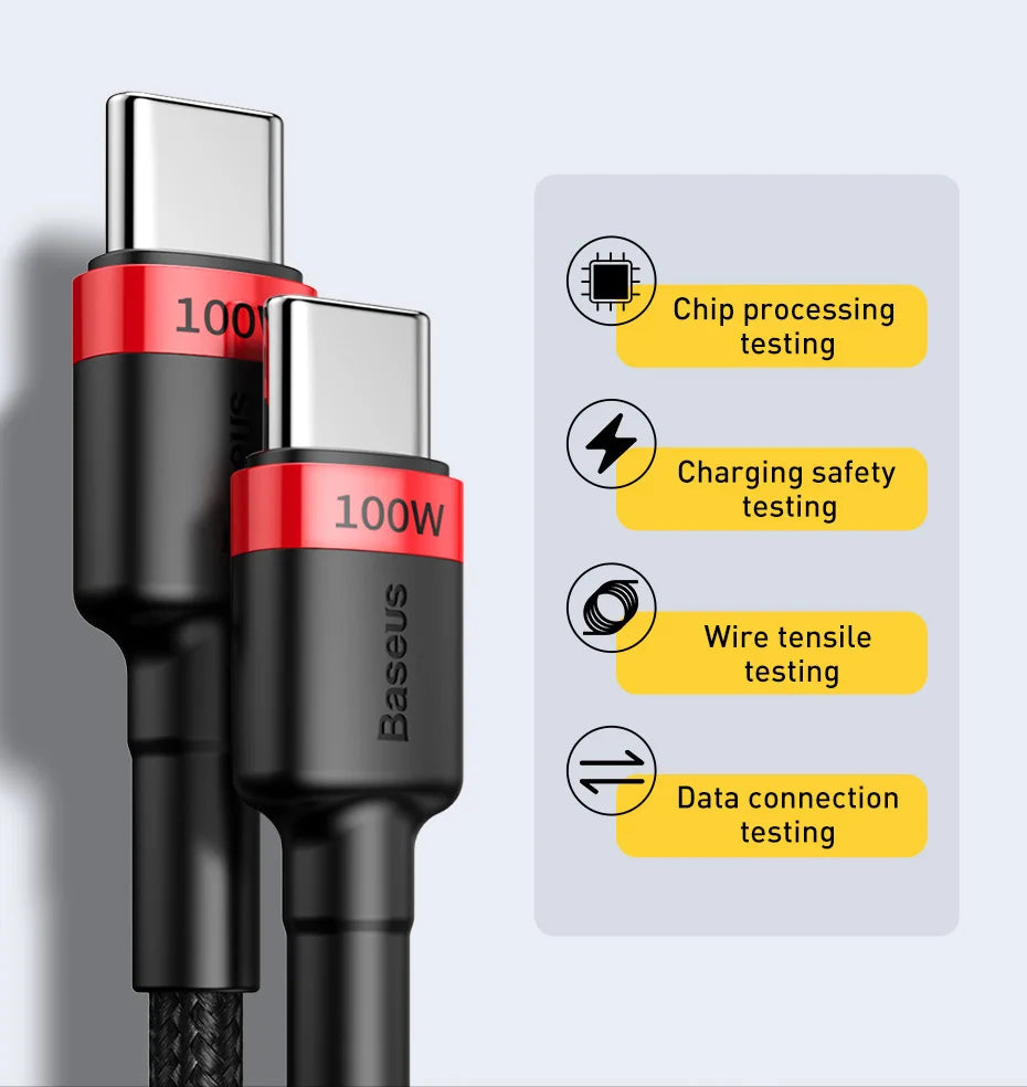 Baseus 100W/5A USB C To USB Type C Cable