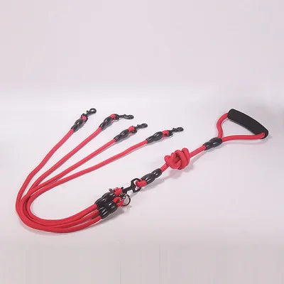 Pet Dog Leash Nylon Rope Double Dual Two Heads Dogs Leash