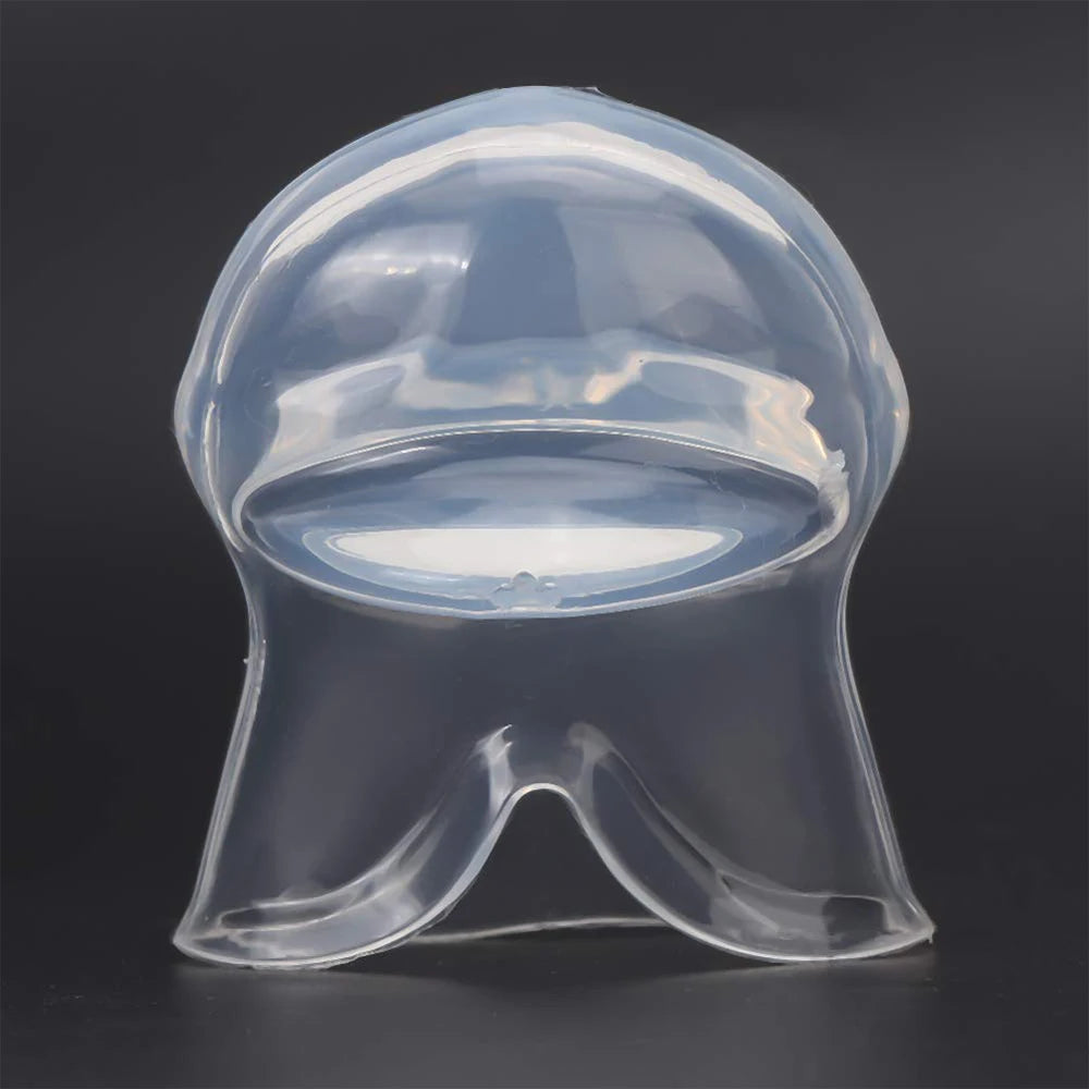 1pcs/1box Silicone Anti Snoring Tongue Retaining Device Sleep