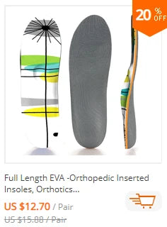 Plantar Fasciitis Orthopedic Sport Insole Arch Support Orthotic