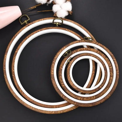 Sewing Tool Round Bamboo Embroidery Hoops Frame Set