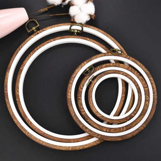 Sewing Tool Round Bamboo Embroidery Hoops Frame Set