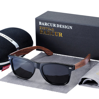 Black Walnut Sunglasses Wood Polarized Sunglasses Men