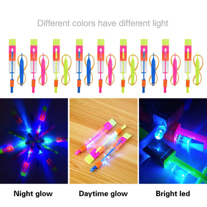 10PCS Outdoor Shining Rocket Flash LED Light Night
