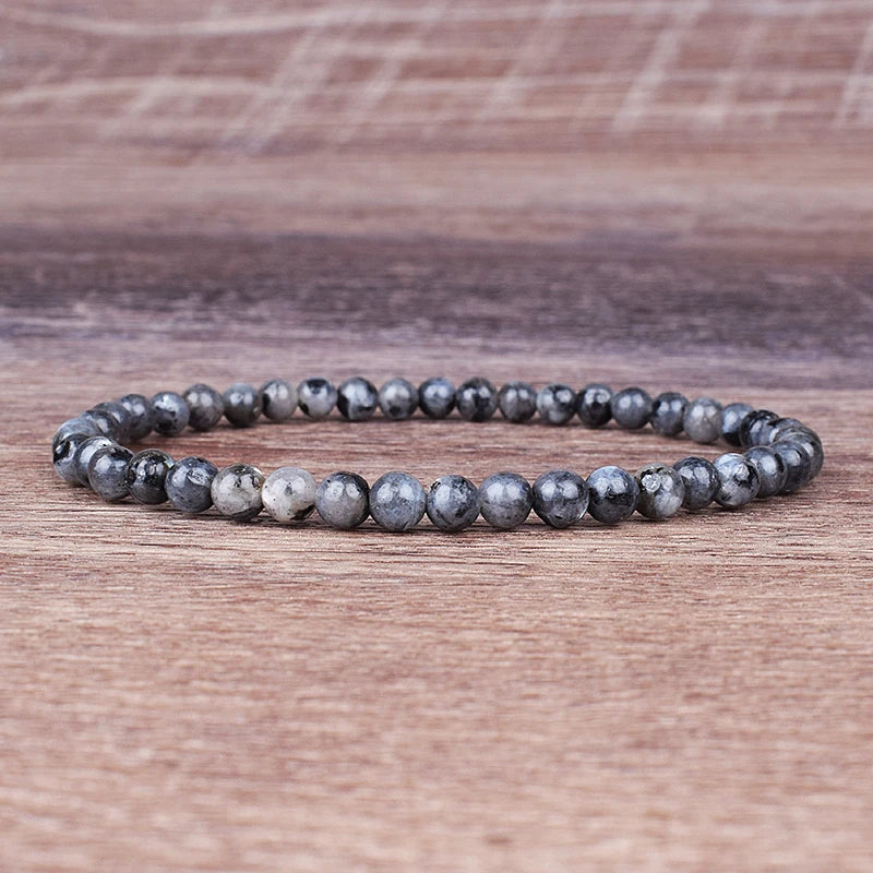 Mini Energy Charm Bracelet Natural Stone Beads Yoga Healing