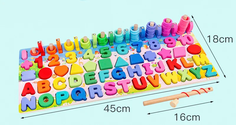 3D Preschool Children Educational Toys Wooden Montessori