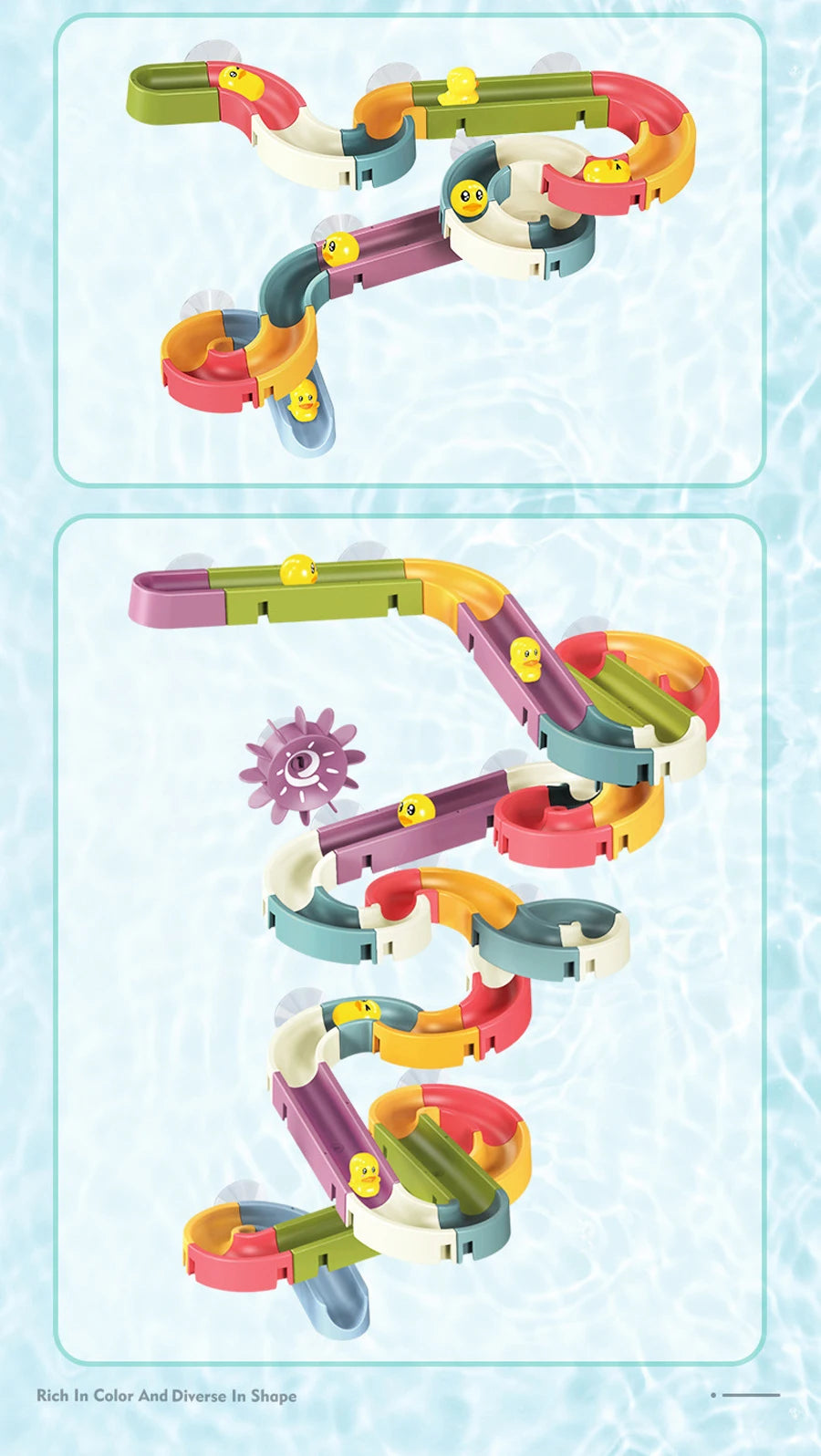 New Baby Bath Kids Toys Rainbow Shower Pipeline