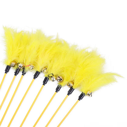 Funny Kitten Cat Teaser Interactive Toy Rod