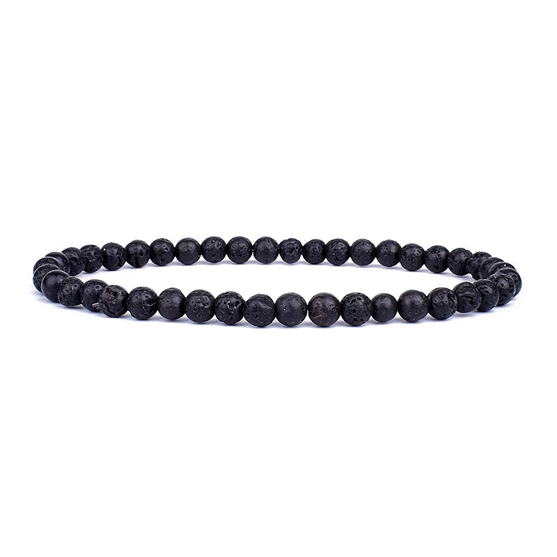 Mini Energy Charm Bracelet Natural Stone Beads Yoga Healing