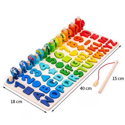 3D Preschool Children Educational Toys Wooden Montessori