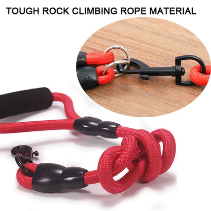 Pet Dog Leash Nylon Rope Double Dual Two Heads Dogs Leash
