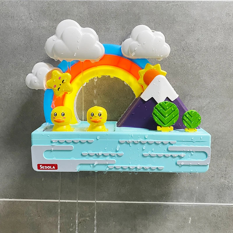 New Baby Bath Kids Toys Rainbow Shower Pipeline