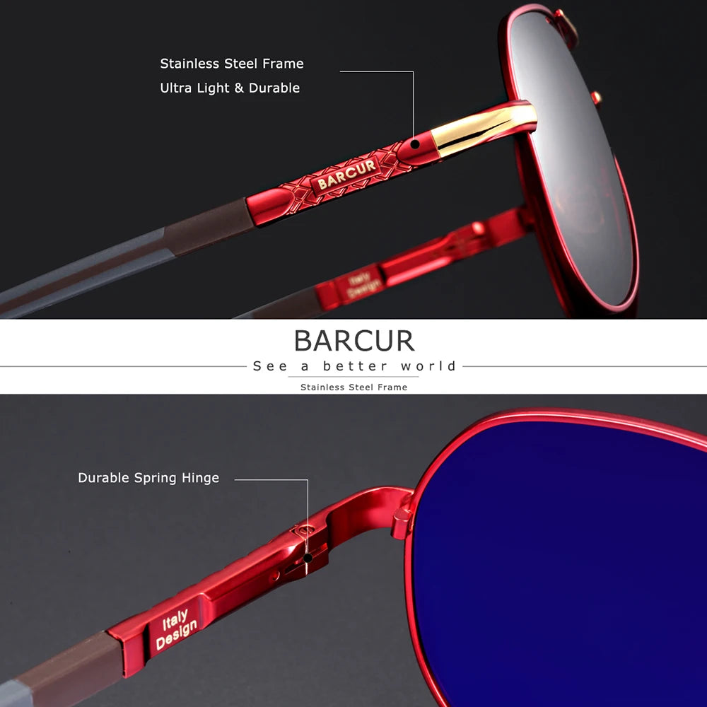 Aluminum Vintage Men's Sunglasses Men Polarized Coating