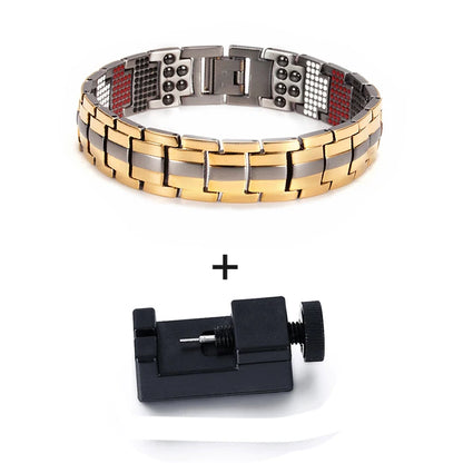 Magnetic Titanium Bracelet Men Health Energy Benefits