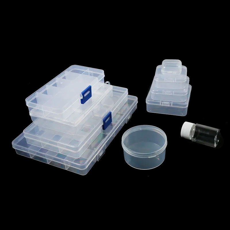 19 Style Plastic Storage Jewelry Box Compartment