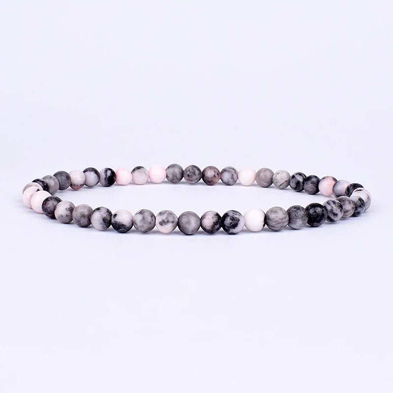 Mini Energy Charm Bracelet Natural Stone Beads Yoga Healing