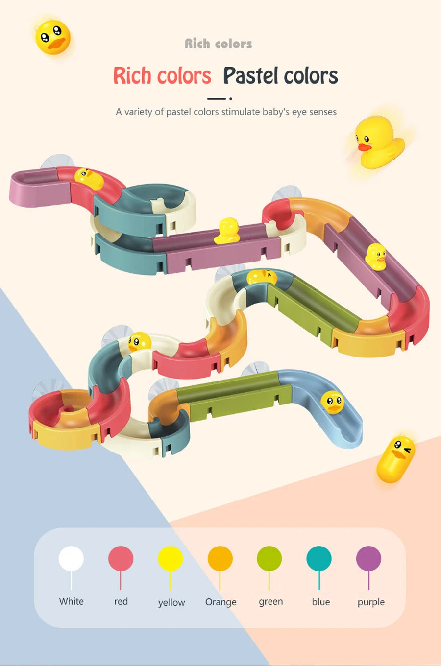 New Baby Bath Kids Toys Rainbow Shower Pipeline