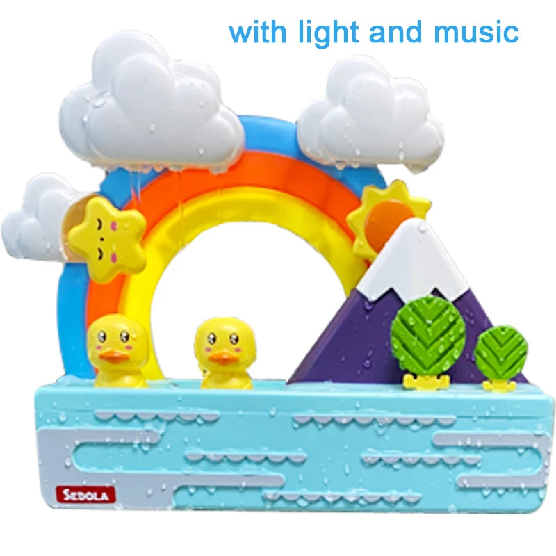 New Baby Bath Kids Toys Rainbow Shower Pipeline