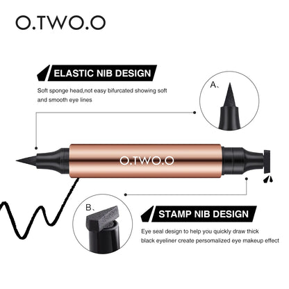 Eyeliner Stamp Black Liquid Eyeliner Pen Waterproof Fast Dry