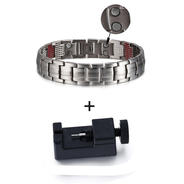 Magnetic Titanium Bracelet Men Health Energy Benefits