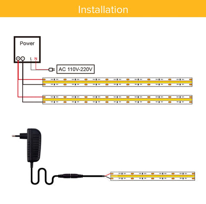 High Density Flexible Tape Ribbon 3000-6500K RA90 Led Lights