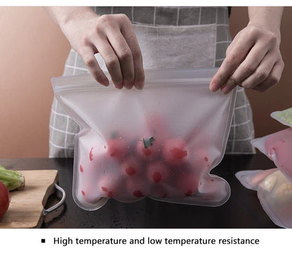 Silicone Food Storage Containers Reusable Food Bags