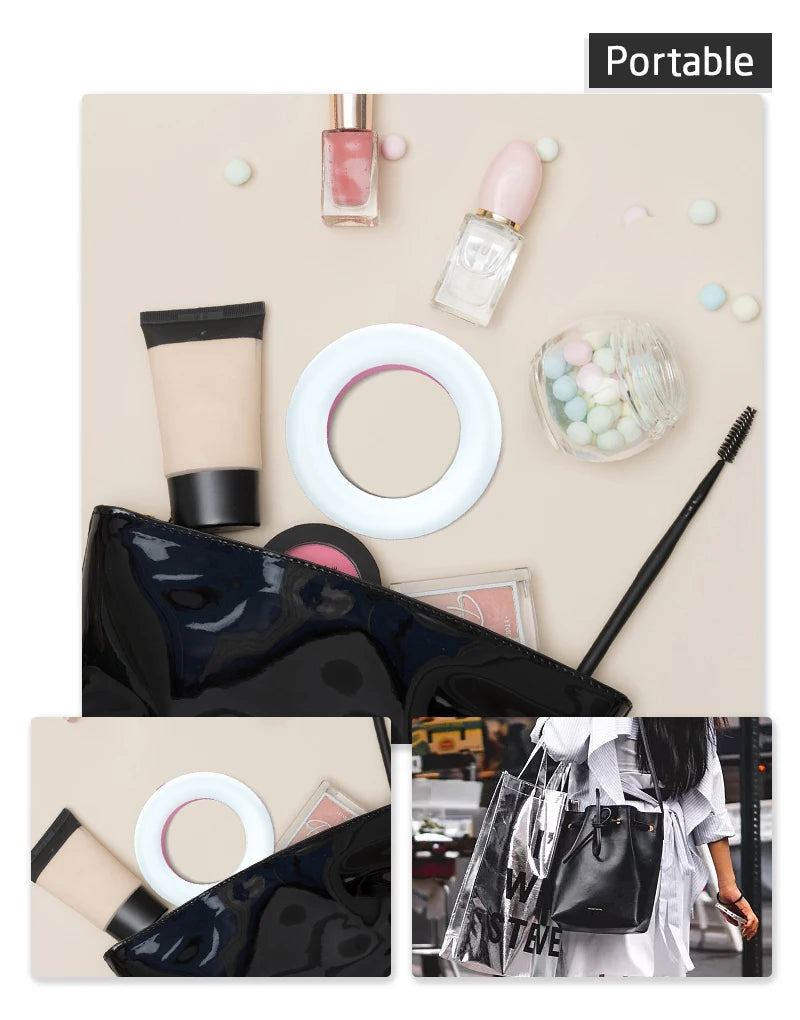 Portable LED Selfie Ring Light Flash
