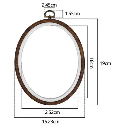 Sewing Tool Round Bamboo Embroidery Hoops Frame Set