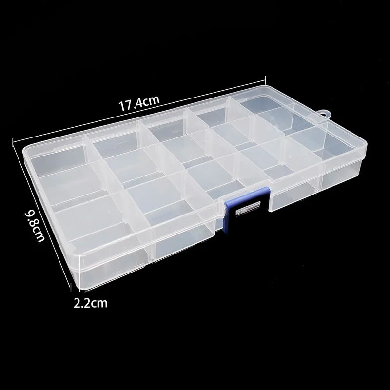 19 Style Plastic Storage Jewelry Box Compartment