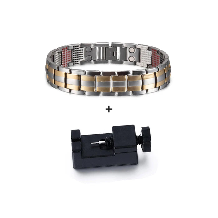 Magnetic Titanium Bracelet Men Health Energy Benefits
