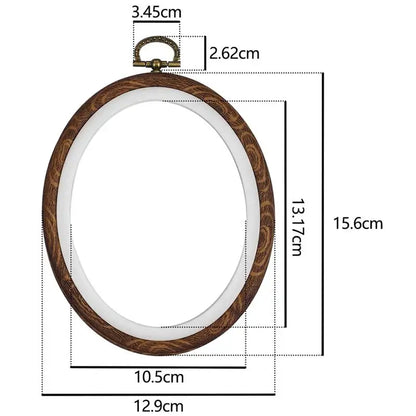 Sewing Tool Round Bamboo Embroidery Hoops Frame Set