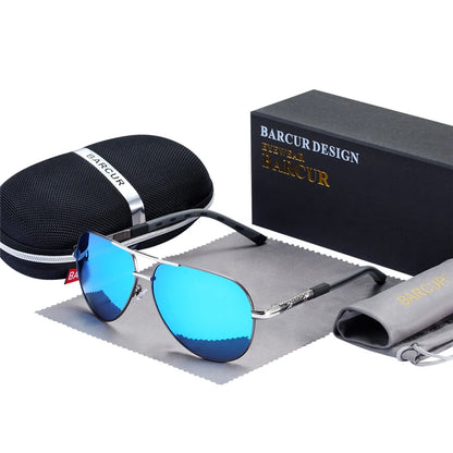 Aluminum Vintage Men's Sunglasses Men Polarized Coating