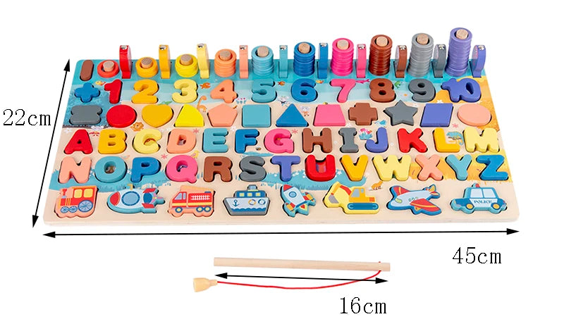 3D Preschool Children Educational Toys Wooden Montessori