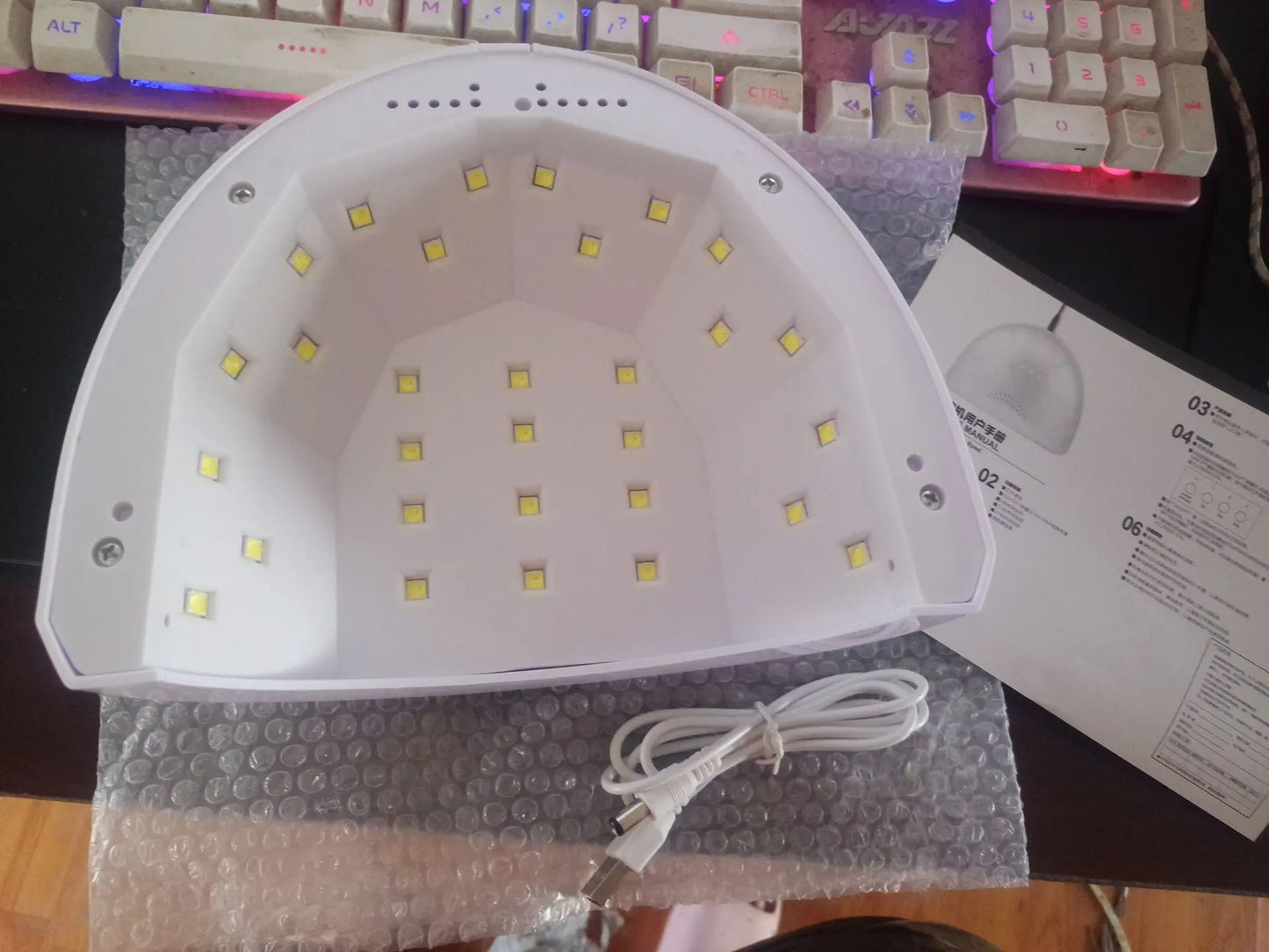 UV LED Nail Dryer Lamp USB Bowknot Ultraviolet Light