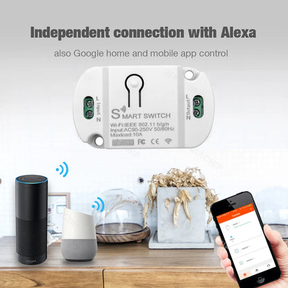 Tuya WiFi Smart Switch AC 220V 110V Wireless Controller