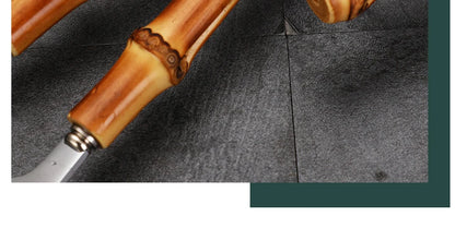 Natural Bamboo Handle Cutlery Set Tableware