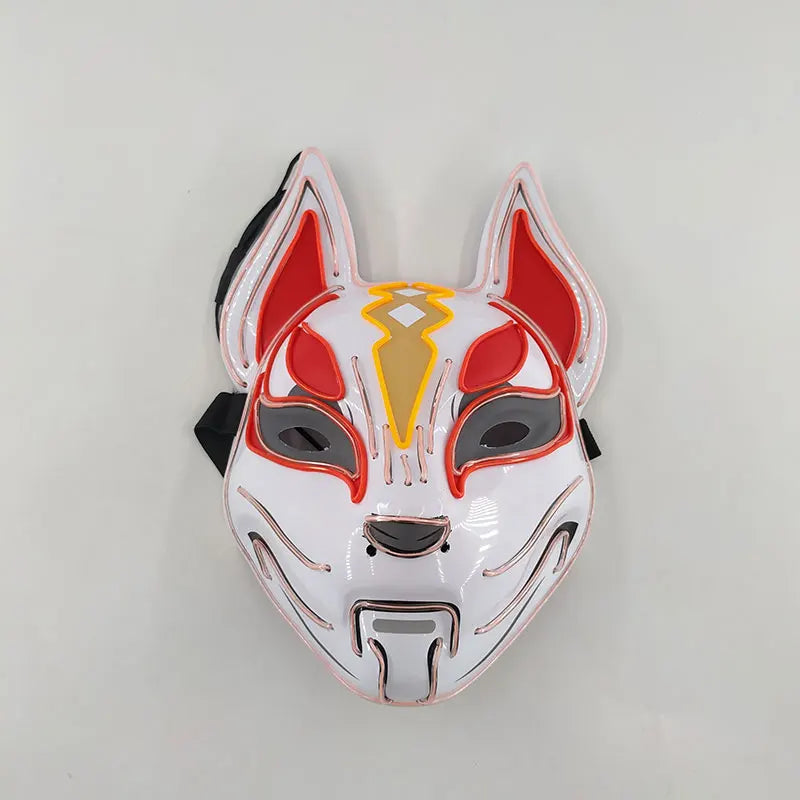 Glowing  Demon Slayer Mask Cosplay Japanese Cartoon